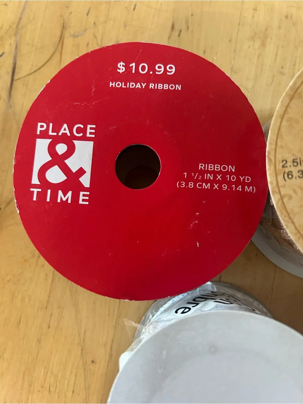 Premium Destash of Ribbon 7 Pc Lot Hobby Lobby Offray Place & Time